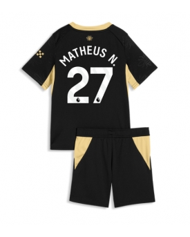 Manchester City Matheus Nunes #27 Maglia Gara Trasferta Repliche 2026-27 Bambino Maniche Corte